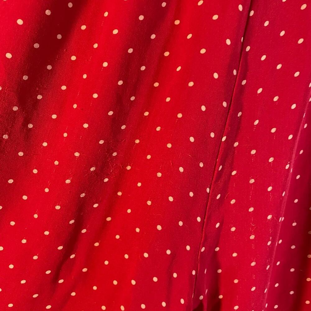 Lauren Ralph Lauren Red White Pock Dot Dress Pants Size Large - Picture 6 of 9
